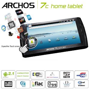 iBood - 7c Archos Internet Tablet 8GB Android ™ 2.1 Eclair en 17,7 cm capacitive multi-touch screen