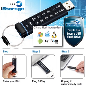 iBood - 8GB USB stick met plug-and-play beveiliging - al uw data veilig bijdehand!
