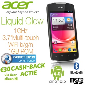 iBood - Acer Liquid Glow E330 Android 4.0 smartphone