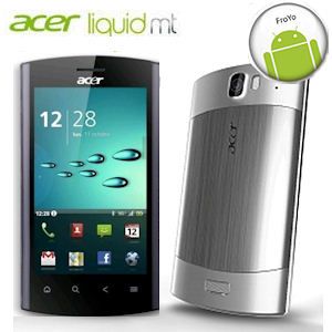iBood - Acer Liquid MT Silver Smartphone met Android 2.2, 5 Megapixel camera en 3,6 inch touchscreen