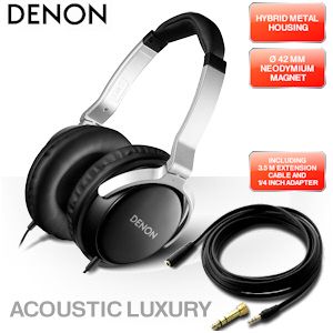 iBood - 'Acoustic Luxe' Denon AHD510 Over-ear-koptelefoon met Acoustic Optimizer voor superieure effecten!