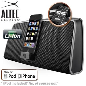 iBood - Altec Lansing oplaadbare, draagbare Speakerdock voor iPhone/iPod