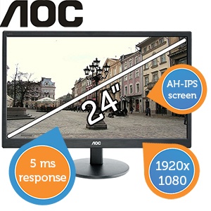 iBood - AOC 24 Inch Full HD LED scherm