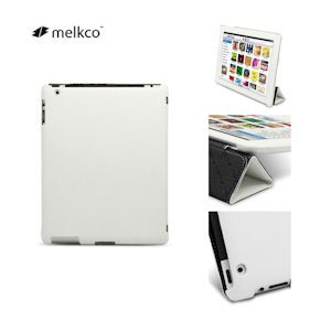 iBood - Bescherm jouw Apple iPad 2 in de wit leren Melkco Smart Cover