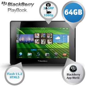 iBood - BlackBerry PlayBook 64 GB 7-inch tablet met dual camera's met Full HD-resolutie