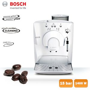 iBood - Bosch Stijlvolle witte Volautomatische espressomachine met hoogwaardig kegelmaalwerk