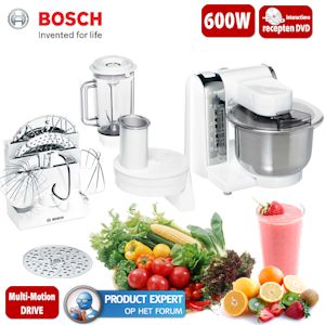 iBood - Bosch veelzijdige keukenmachine met 600W sterke motor en uitgebreid accessoirepakket