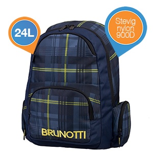 iBood - Brunotti Backpack Functional - Lined Check Ombre