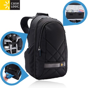 iBood - Case Logic CPL-108 camerarugzak, zwart – voor het veilig vervoeren van je camera en nog veel meer!