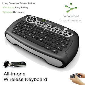 iBood - Cideko Wireless Air Keyboard / 3D Mouse All in One met bewegingssensor