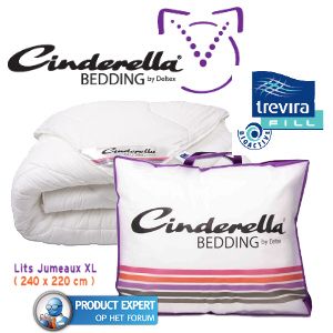 iBood - Cinderella Basic 4 seizoenen Dekbed met 100% Trevira Bioactive Fill - Lits Jumeaux XL 240 x 220 cm