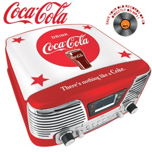 iBood - Coca Cola Turntable radio CD player encoder MP3