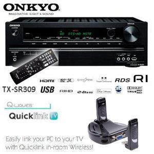 iBood - Combi Onkyo 5.1-kanaals 3D-Receiver met Q-Waves QuicklinkTV