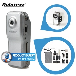 iBood - Compacte en waterdichte Quintezz Activity Mini Camera met montage kit