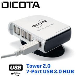 iBood - Dicota Tower 7-Port USB 2.0 HUB