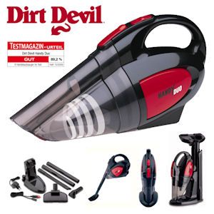 iBood - Dirt Devil Handy Duo Krachtige Handstofzuiger met Auto Adapter en Uitgebreide Accessoireset