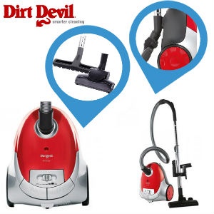 iBood - Dirt Devil M-7011-1 SKUPPY stofzuiger rood