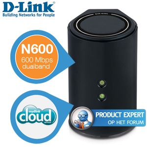 iBood - D-Link Cloud Gigabit Router N600 met Dualband Wireless N-technologie