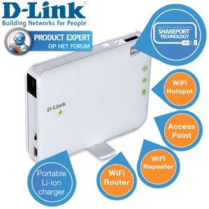 iBood - D-Link DIR506L Pocket Cloud Router: een charmant mobiel draadloos alleskunnertje!