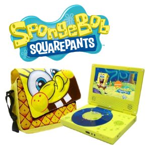 iBood - Draagbare Spongebob DVD speler met messenger bag