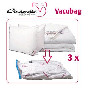 iBood - Drie Cinderella Vacubags, berg kleding en dekbedden gemakkelijk op in kleine ruimtes!