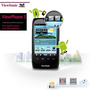 iBood - Dual Sim Android ViewPhone 3 Smartphone met 5MP camera, GPS en LED capacitieve scherm