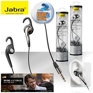 iBood - Duopack Jabra Chill Stereo Headset voor muziek en gesprekken met stevige, comfortabele pasvorm en rijk geluid