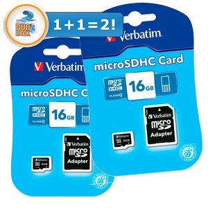 iBood - Duopack Verbatim 16GB SD