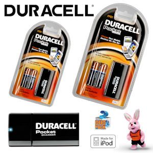 iBood - Duracell Duopack Mobiele Pocket Chargers incl. AA batterijen