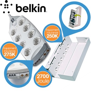 iBood - Een veilige stekkerdoos voor onder meer je computer: de Belkin Surge Protector (multipack)