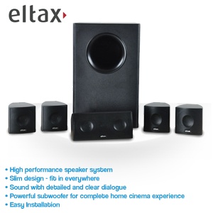 iBood - Eltax Cinema 5.1 System voor het beste geluid bij de beste films