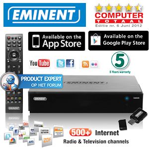 iBood - Eminent EM8100 WEB-TV BOX 1080p Full HD Mediaplayer + 300N Wifi dongle!