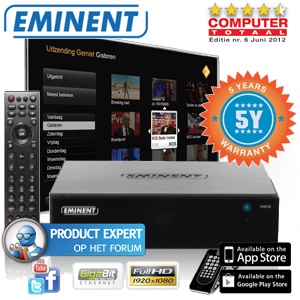iBood - Eminent EM8102 Full HD Media Speler SMART-TV Box met 3.5inch HDD slot
