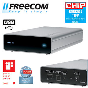iBood - Freecom 3.5 Inch Network Drive 1TB met LAN en USB
