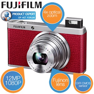 iBood - FUJIFILM XF1 Vintage Rood compact camera