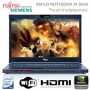 iBood - Fujitsu Siemens Amilo Xi3650 18,4 inch Multimedia Notebook met 4 GB geheugen 320 GB Harde schijf