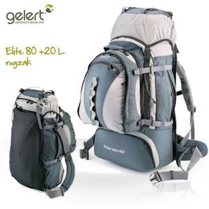 iBood - Gelert Elite 80L bagpack + afritsbare 20L rugzak