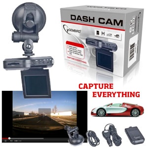 iBood - Gembird DCAM HD-camera met geluid voor in de auto