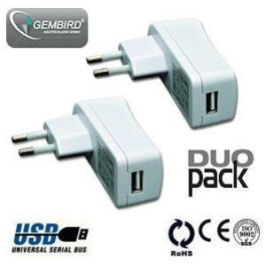 iBood - Gembird Universele USB Power Adapter Duo Pack