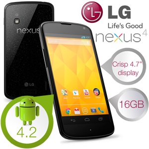 iBood - Google/LG Nexus 4 Android 4.2 Smartphone 16GB