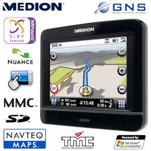 iBood - GoPal 3.5 inch TFT Touchscreen Navigatiesysteem Medion E3230 met TMC en EU Kaarten Pre-installed