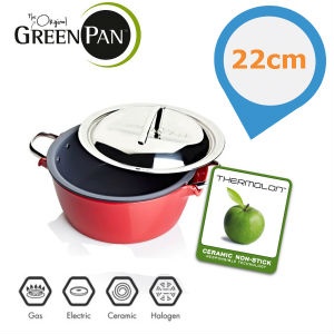 iBood - Greenpan 22cm braadpan met bowl en servingset
