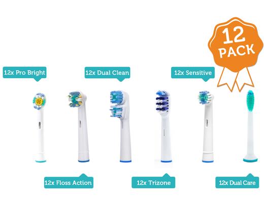 iBood Health & Beauty - 12 Opzetborstels voor jouw elektrische tandenborstel