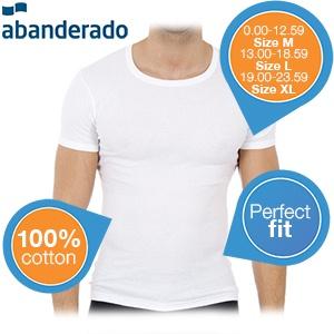 iBood Health & Beauty - Abanderado set van zes witte T-shirts ? Maat L nu online