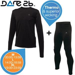 iBood Health & Beauty - Dare2B Climatise II Thermo Underwear Set ? Broek & shirt ? Maat L (online van 14:00-18:59)