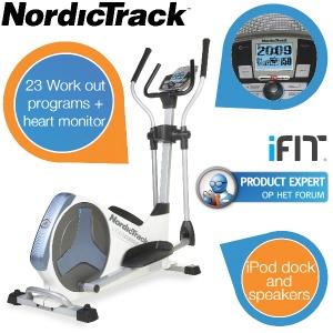 iBood Health & Beauty - NordicTrack E4.2 crosstrainer met 23 programma?s, ingebouwde hartslagmeting, iPod dock en meer