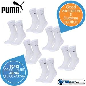 iBood Health & Beauty - Puma Coolmax sokken 6 paar - Maat 39/42 (online van 00:00-14:59u)