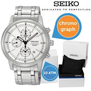 iBood Health & Beauty - Seiko SNDC25P1 stalen herenhorloge met chronograaf