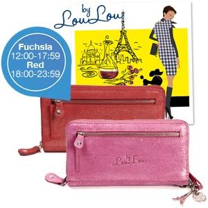 iBood Health & Beauty - Smart Little Bag By LouLou - Sparkling suède portemonnee ? Fuchsia (12:00-17:59)