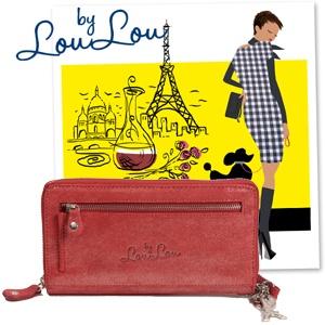 iBood Health & Beauty - Smart Little Bag By LouLou - Sparkling suède portemonnee ? Rood (18:00-23:59)